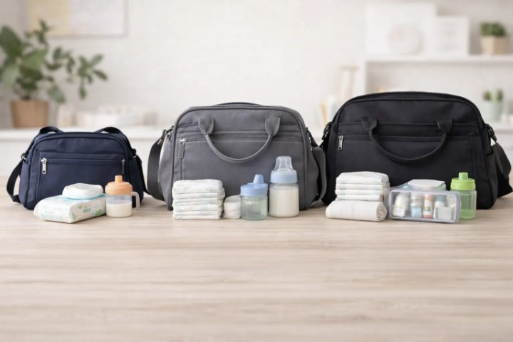 Différentes tailles de sacs à langer pour bébé : petit, moyen et grand modèle pour choisir le sac à langer adapté aux besoins des parents