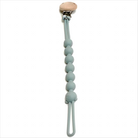 attache tétine bleu nuit sur fond blanc