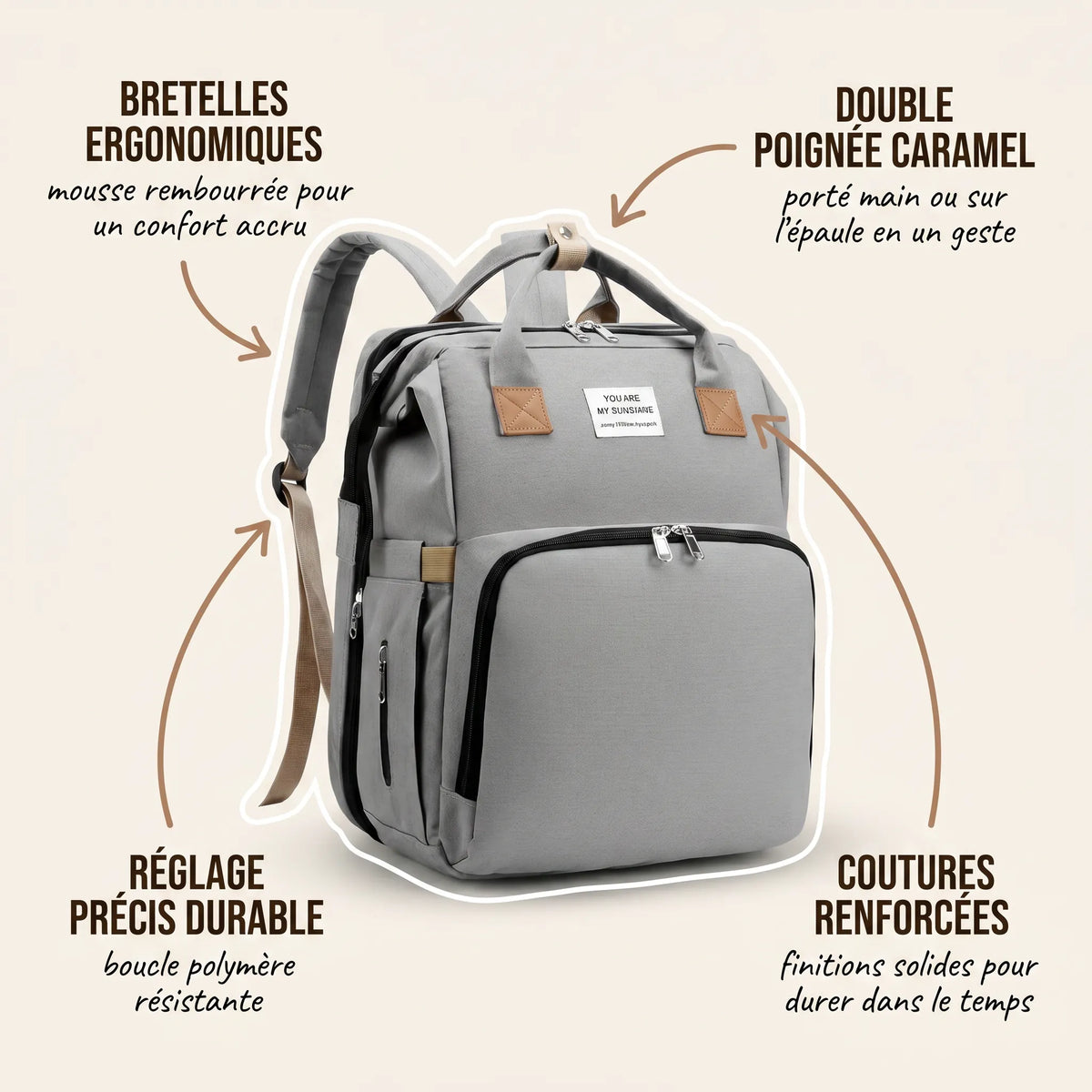 Sac À Dos À Langer Mains Libres