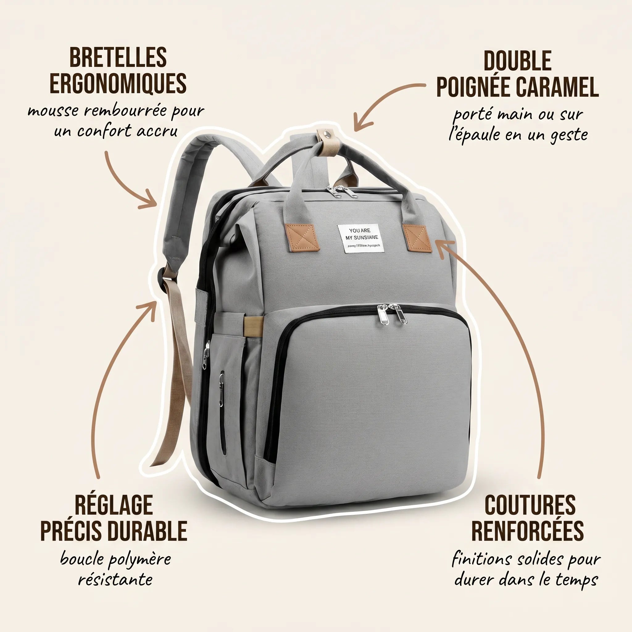 Sac À Dos À Langer Mains Libres