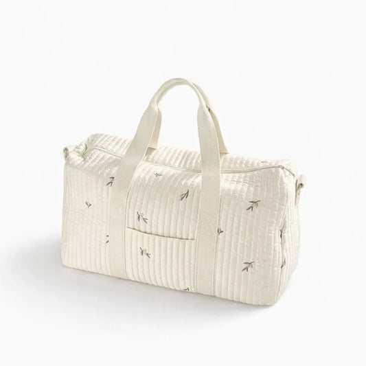 sac à langer coton matelassé sur fond blanc