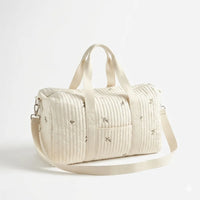 sac à langer coton matelassé sur fond blanc